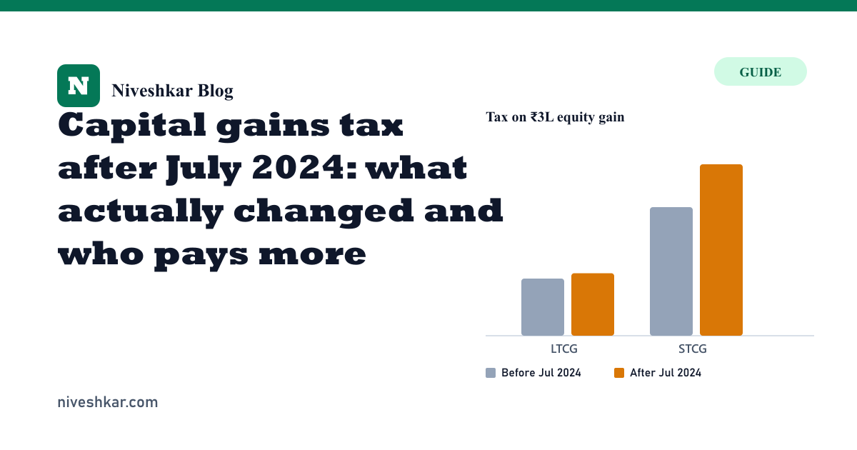 Capital gains tax after July 2024: what actually changed and who pays more